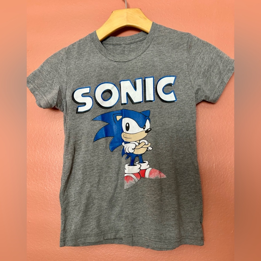 Sonic the Hedgehog Gray Kids T-Shirt